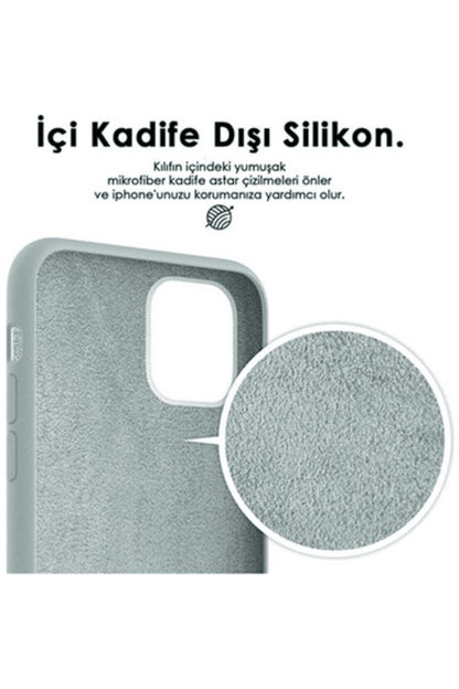 İphone 16 Pro Max Uyumlu İçi Kadife Lansman Silikon Kılıf