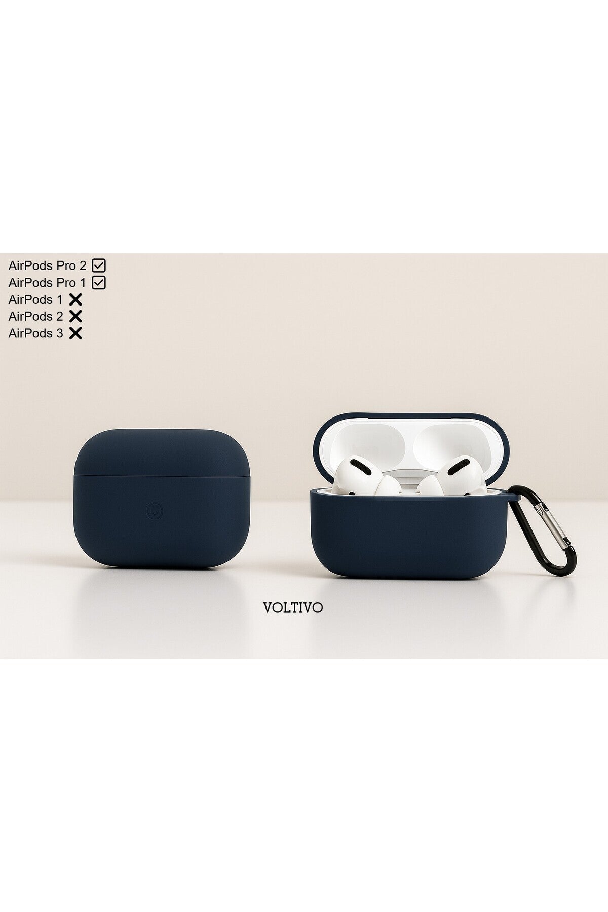 Air Pods Pro 1. Nesil Ve Pro 2. Nesil Uyumlu Renkli Kir Tutmaz Silikon Kancalı Kılıf