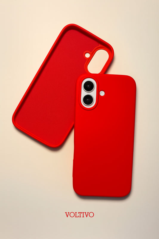 iPhone 16 Uyumlu İçi Kadife Lansman Silikon Kılıf