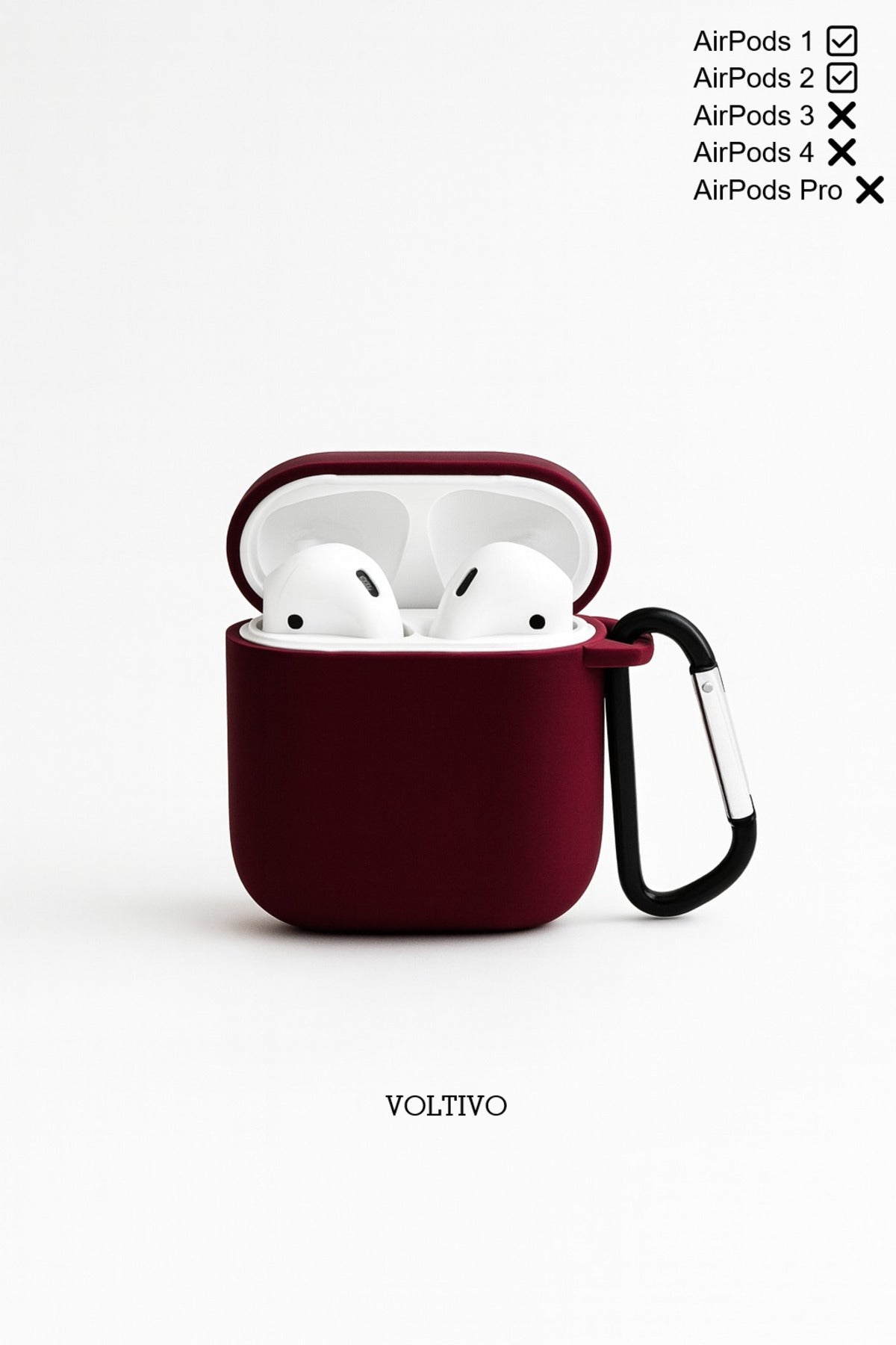 Air Pods 1. Nesil Ve 2. Nesil Uyumlu Renkli Kir Tutmaz Silikon Kancalı Kılıf