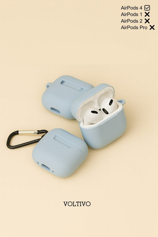 Air Pods 4. Nesil Uyumlu Renkli Kir Tutmaz Silikon Kancalı Kılıf