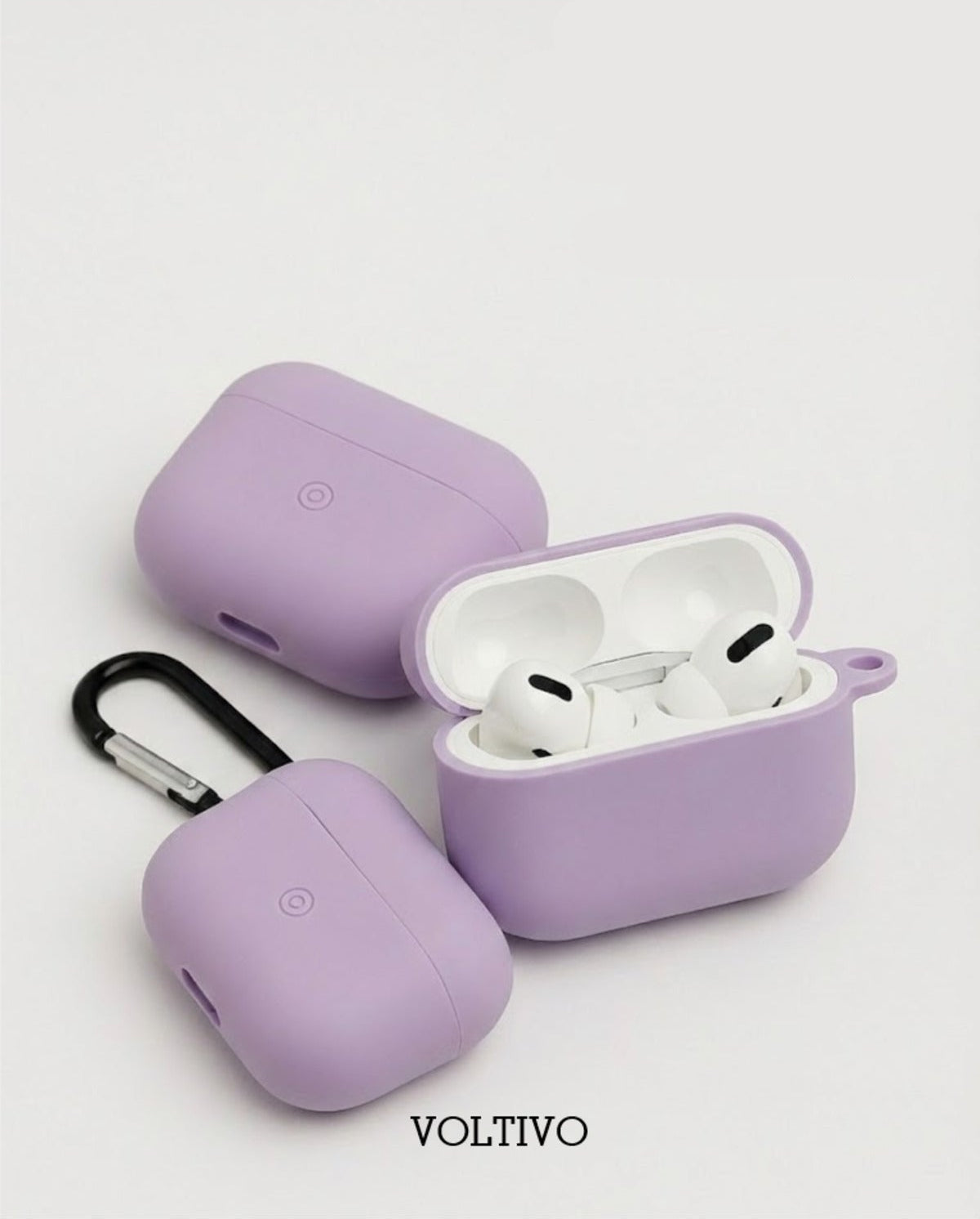 Air Pods Pro 1. Nesil Ve Pro 2. Nesil Uyumlu Renkli Kir Tutmaz Silikon Kancalı Kılıf