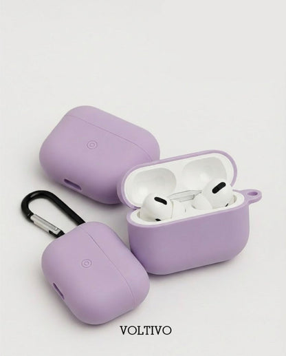 Air Pods Pro 1. Nesil Ve Pro 2. Nesil Uyumlu Renkli Kir Tutmaz Silikon Kancalı Kılıf