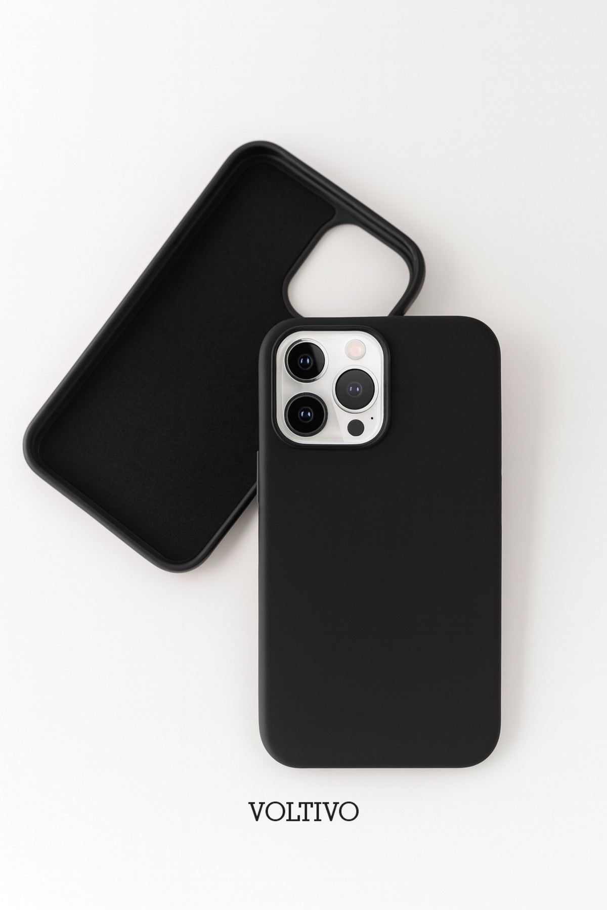 iPhone 13 Pro Uyumlu İçi Kadife Lansman Silikon Kılıf