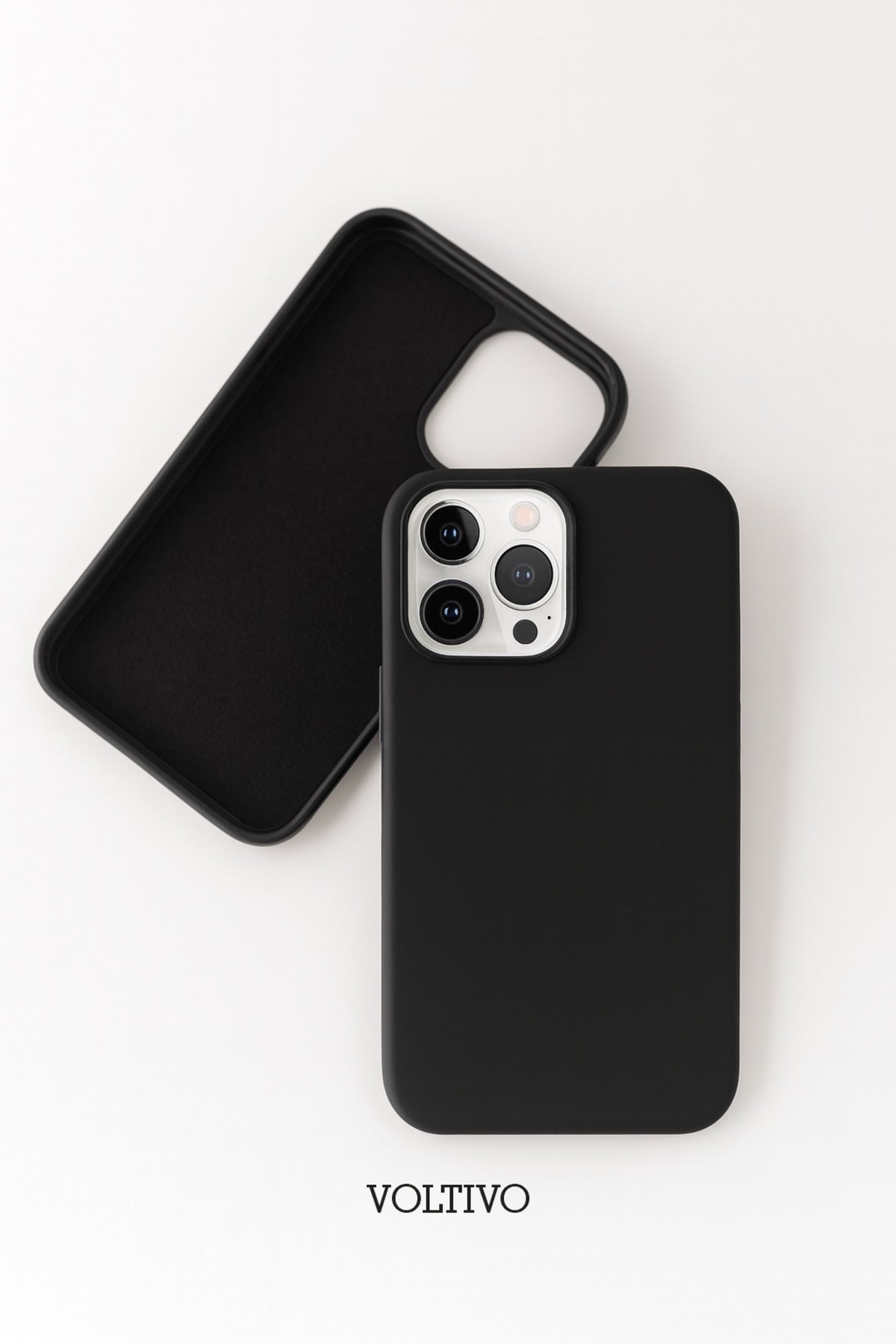 İphone 16 Pro Uyumlu İçi Kadife Lansman Silikon Kılıf