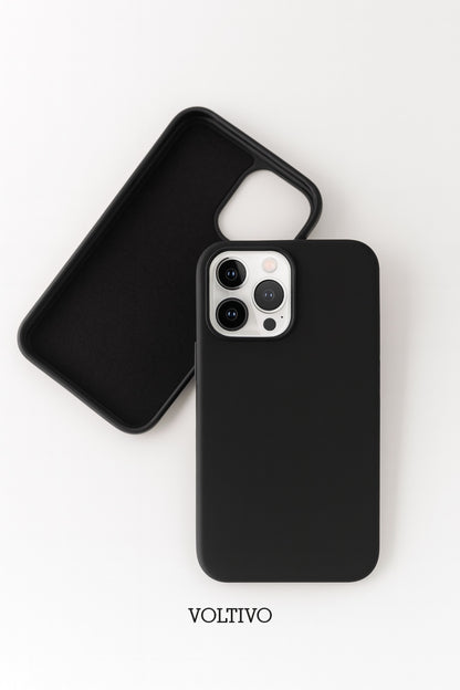 İphone 16 Pro Uyumlu İçi Kadife Lansman Silikon Kılıf