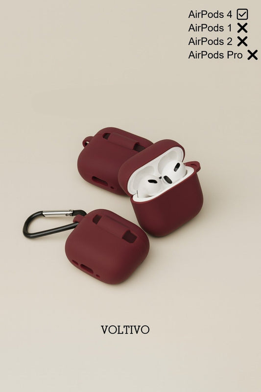 Air Pods 4. Nesil Uyumlu Renkli Kir Tutmaz Silikon Kancalı Kılıf