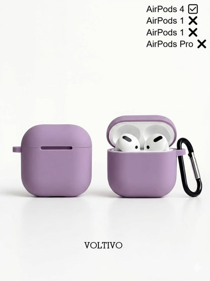 Air Pods 4. Nesil Uyumlu Renkli Kir Tutmaz Silikon Kancalı Kılıf