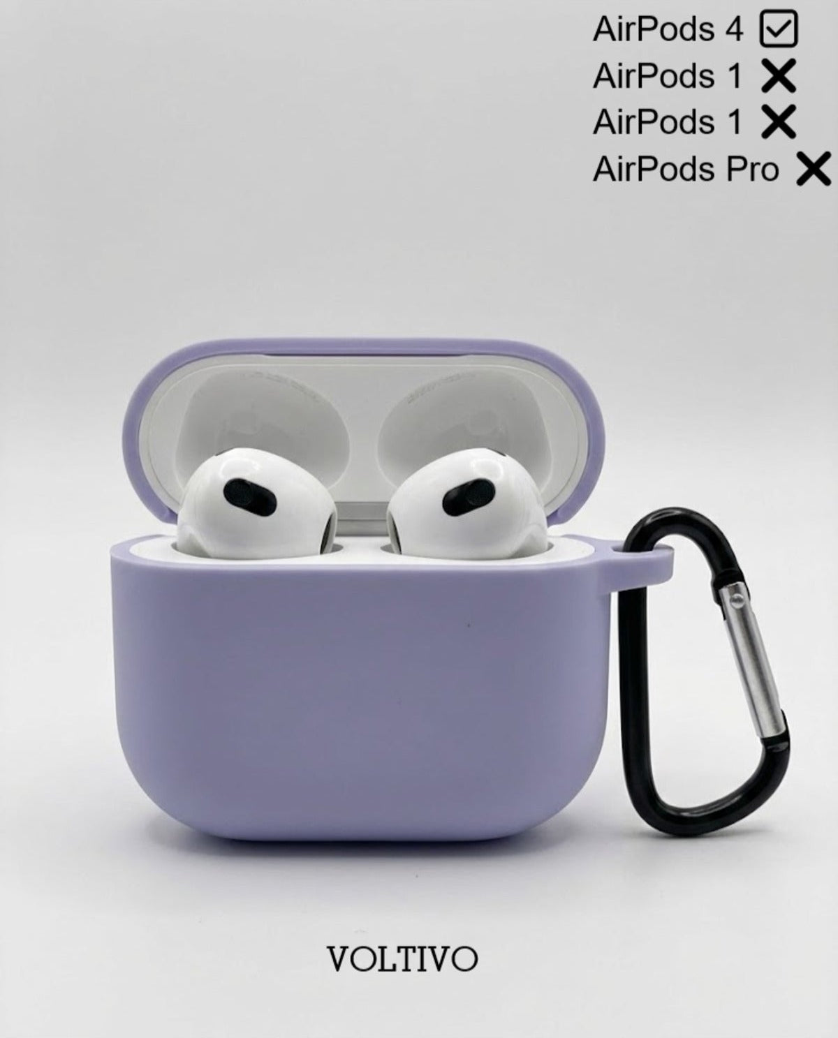 Air Pods 4. Nesil Uyumlu Renkli Kir Tutmaz Silikon Kancalı Kılıf