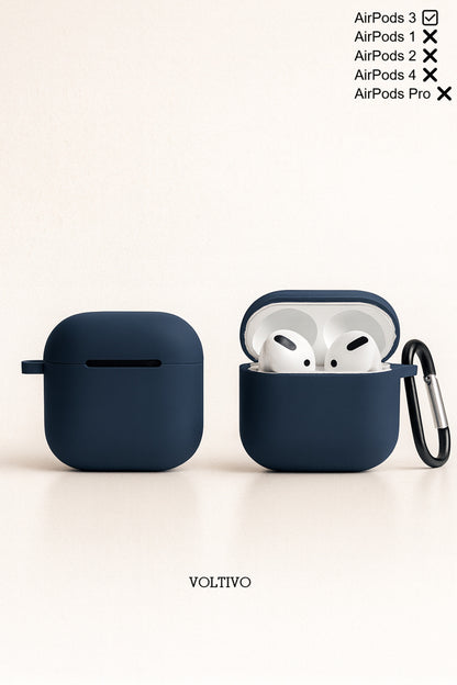 Air Pods 3. Nesil Uyumlu Renkli Kir Tutmaz Silikon Kancalı Kılıf