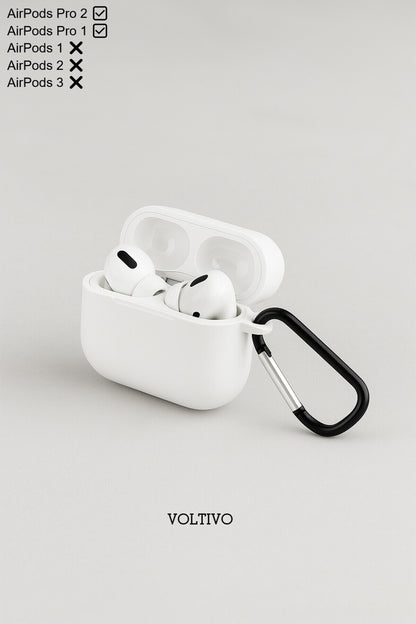 Air Pods Pro 1. Nesil Ve Pro 2. Nesil Uyumlu Renkli Kir Tutmaz Silikon Kancalı Kılıf
