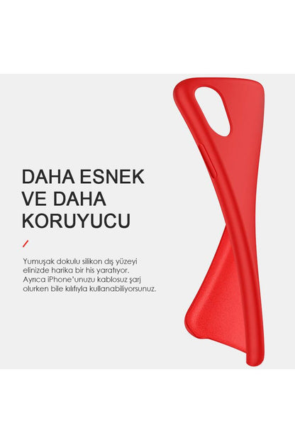 iPhone 13 Pro Max Uyumlu İçi Kadife Lansman Silikon Kılıf