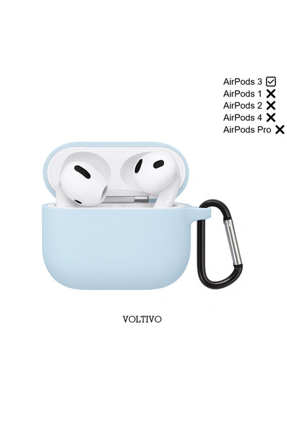 Air Pods 3. Nesil Uyumlu Renkli Kir Tutmaz Silikon Kancalı Kılıf