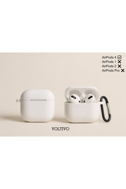 Air Pods 4. Nesil Uyumlu Renkli Kir Tutmaz Silikon Kancalı Kılıf