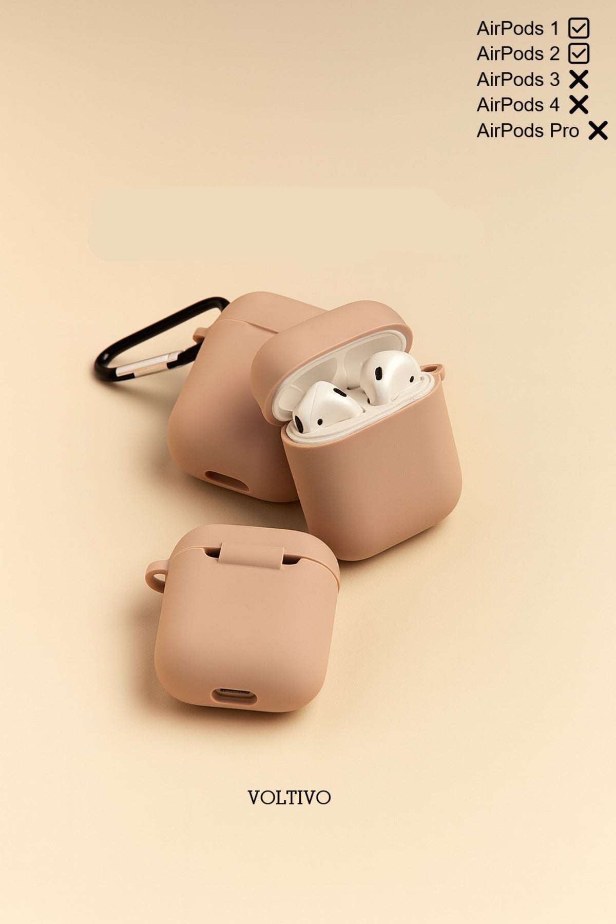 Air Pods 1. Nesil Ve 2. Nesil Uyumlu Renkli Kir Tutmaz Silikon Kancalı Kılıf