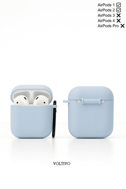 Air Pods 1. Nesil Ve 2. Nesil Uyumlu Renkli Kir Tutmaz Silikon Kancalı Kılıf