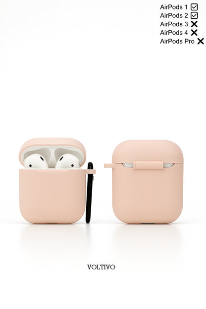 Air Pods 1. Nesil Ve 2. Nesil Uyumlu Renkli Kir Tutmaz Silikon Kancalı Kılıf