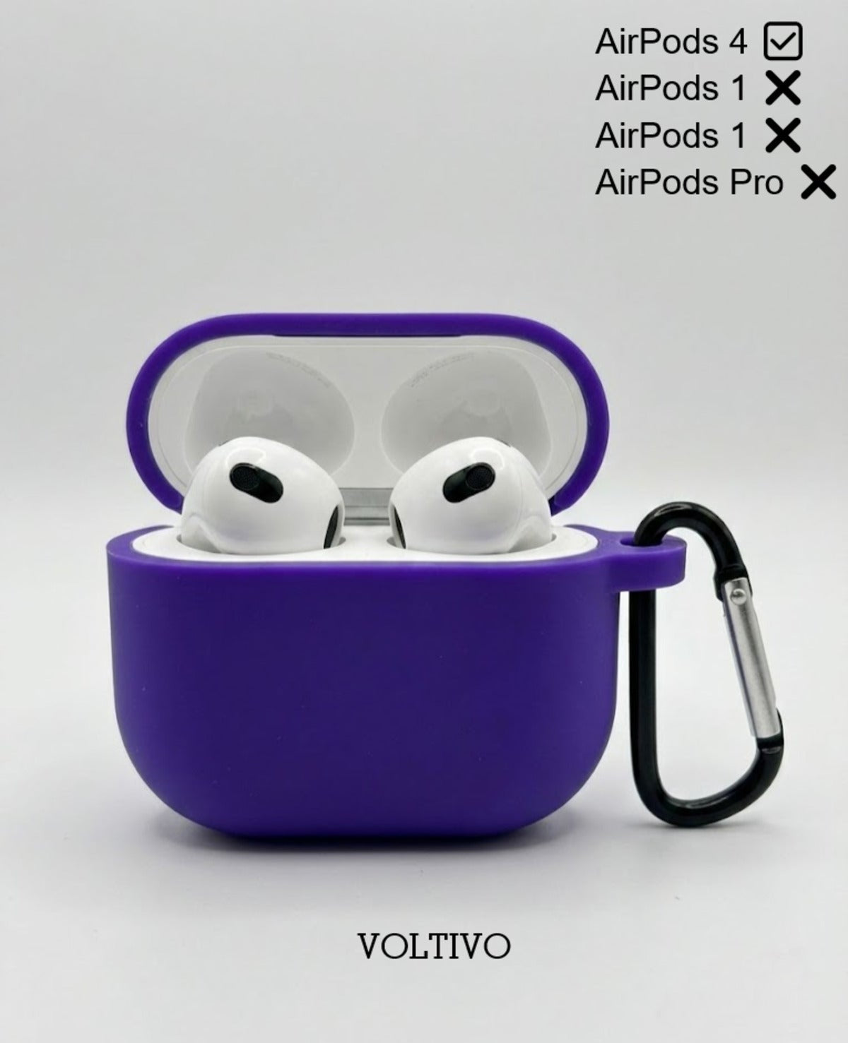 Air Pods 4. Nesil Uyumlu Renkli Kir Tutmaz Silikon Kancalı Kılıf