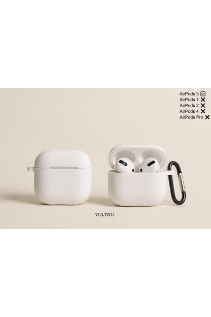 Air Pods 3. Nesil Uyumlu Renkli Kir Tutmaz Silikon Kancalı Kılıf