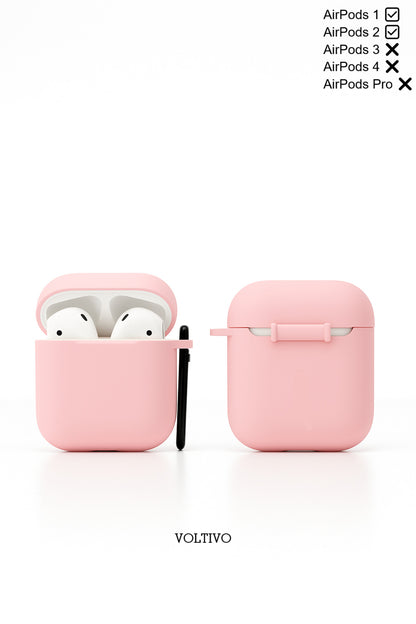 Air Pods 1. Nesil Ve 2. Nesil Uyumlu Renkli Kir Tutmaz Silikon Kancalı Kılıf