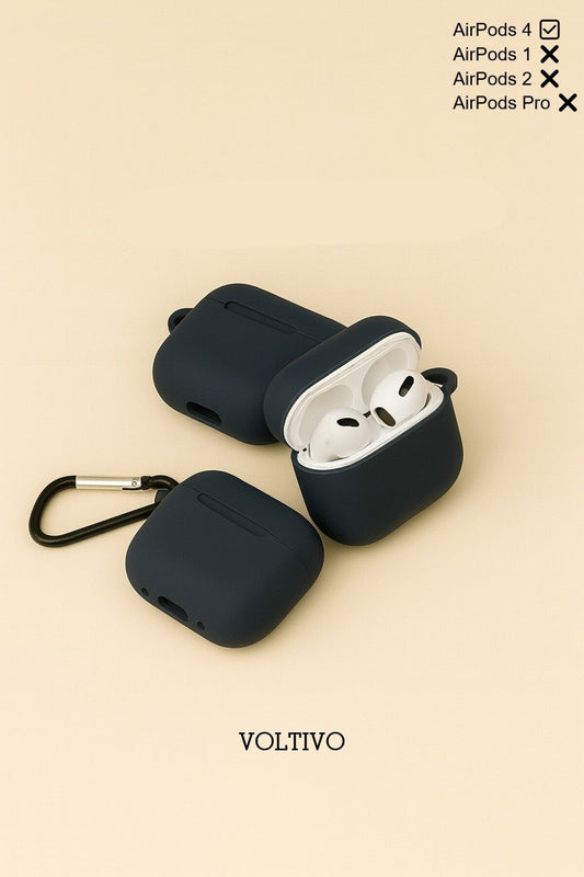 Air Pods 4. Nesil Uyumlu Renkli Kir Tutmaz Silikon Kancalı Kılıf