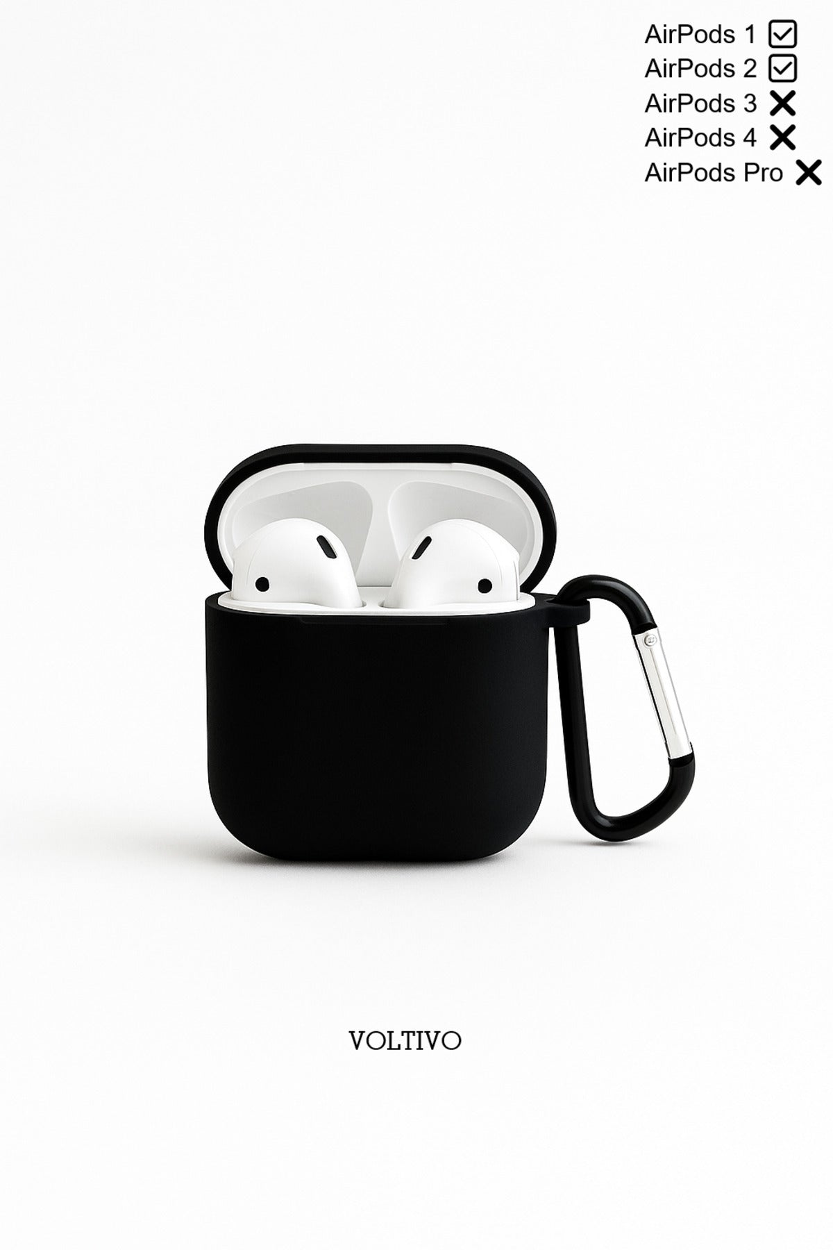 Air Pods 1. Nesil Ve 2. Nesil Uyumlu Renkli Kir Tutmaz Silikon Kancalı Kılıf