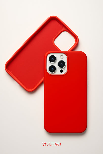 İphone 16 Pro Max Uyumlu İçi Kadife Lansman Silikon Kılıf