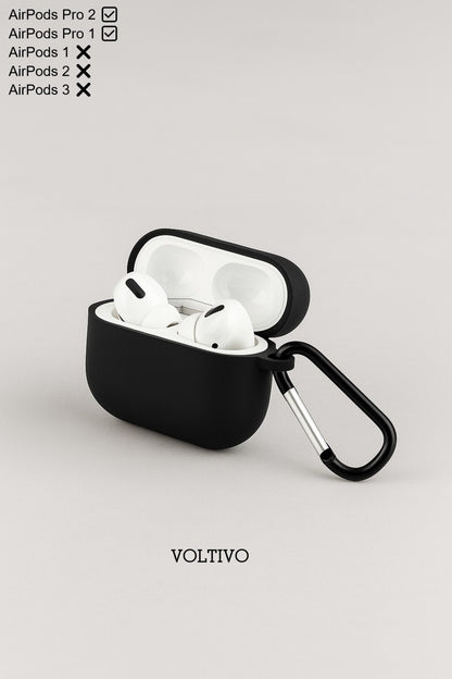 Air Pods Pro 1. Nesil Ve Pro 2. Nesil Uyumlu Renkli Kir Tutmaz Silikon Kancalı Kılıf