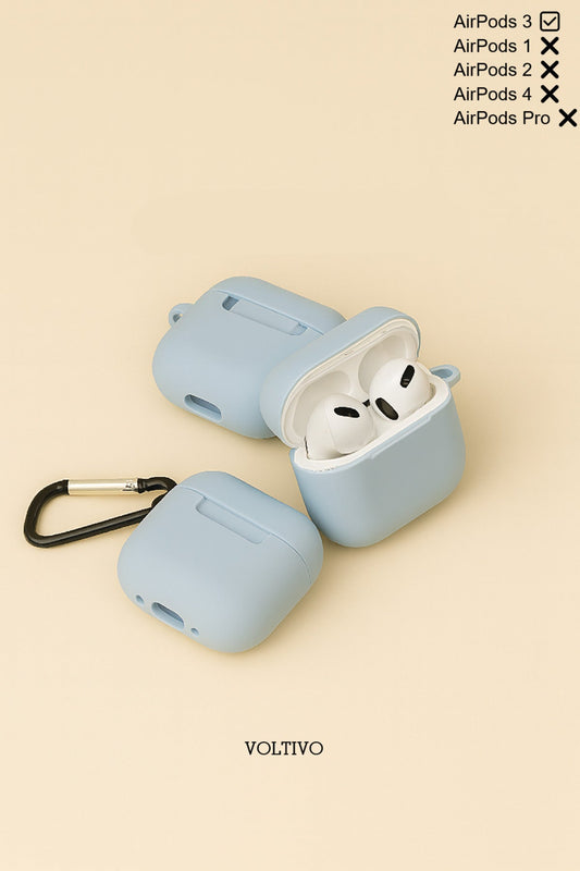 Air Pods 3. Nesil Uyumlu Renkli Kir Tutmaz Silikon Kancalı Kılıf
