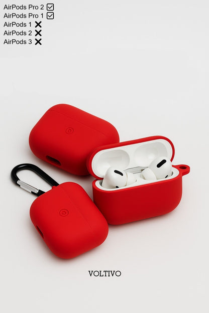 Air Pods Pro 1. Nesil Ve Pro 2. Nesil Uyumlu Renkli Kir Tutmaz Silikon Kancalı Kılıf