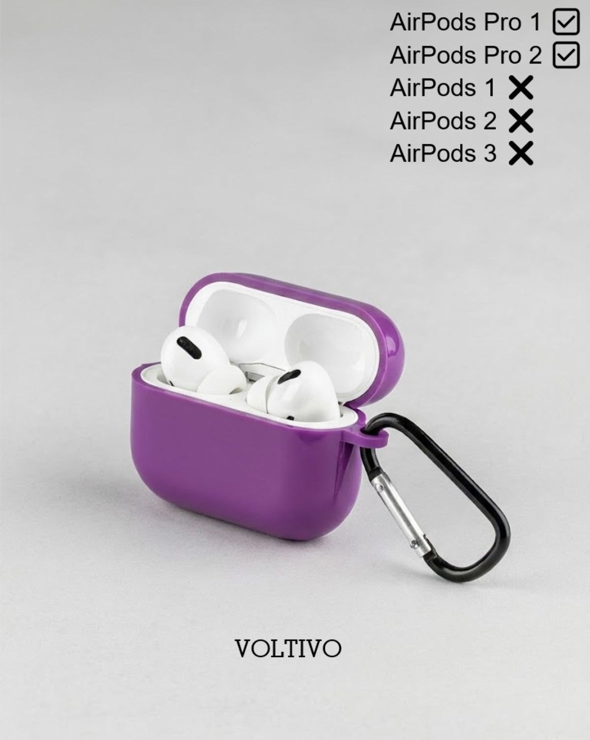 Air Pods Pro 1. Nesil Ve Pro 2. Nesil Uyumlu Renkli Kir Tutmaz Silikon Kancalı Kılıf