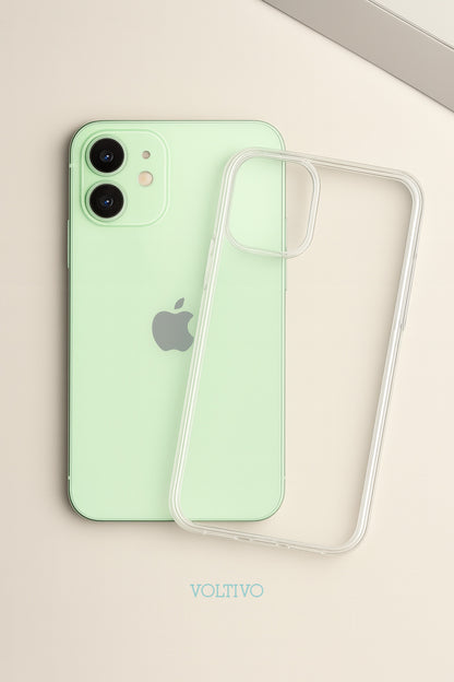 iPhone 12 Ultra İnce Şeffaf Silikon Kılıf