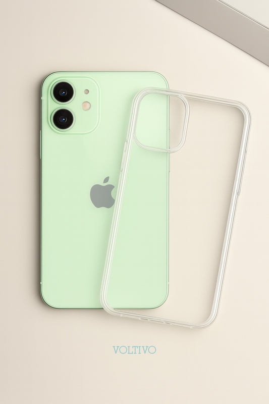 iPhone 12 Ultra İnce Şeffaf Silikon Kılıf