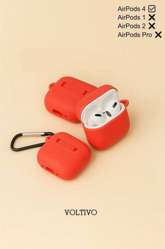 Air Pods 4. Nesil Uyumlu Renkli Kir Tutmaz Silikon Kancalı Kılıf