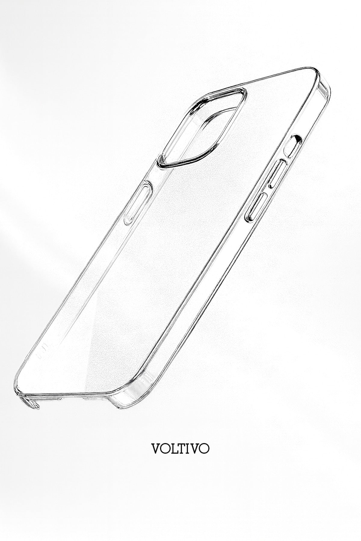 iPhone 14 Pro - Sert Mika Şeffaf SARARMAZ İnce Altı Kesik Premium Kılıf