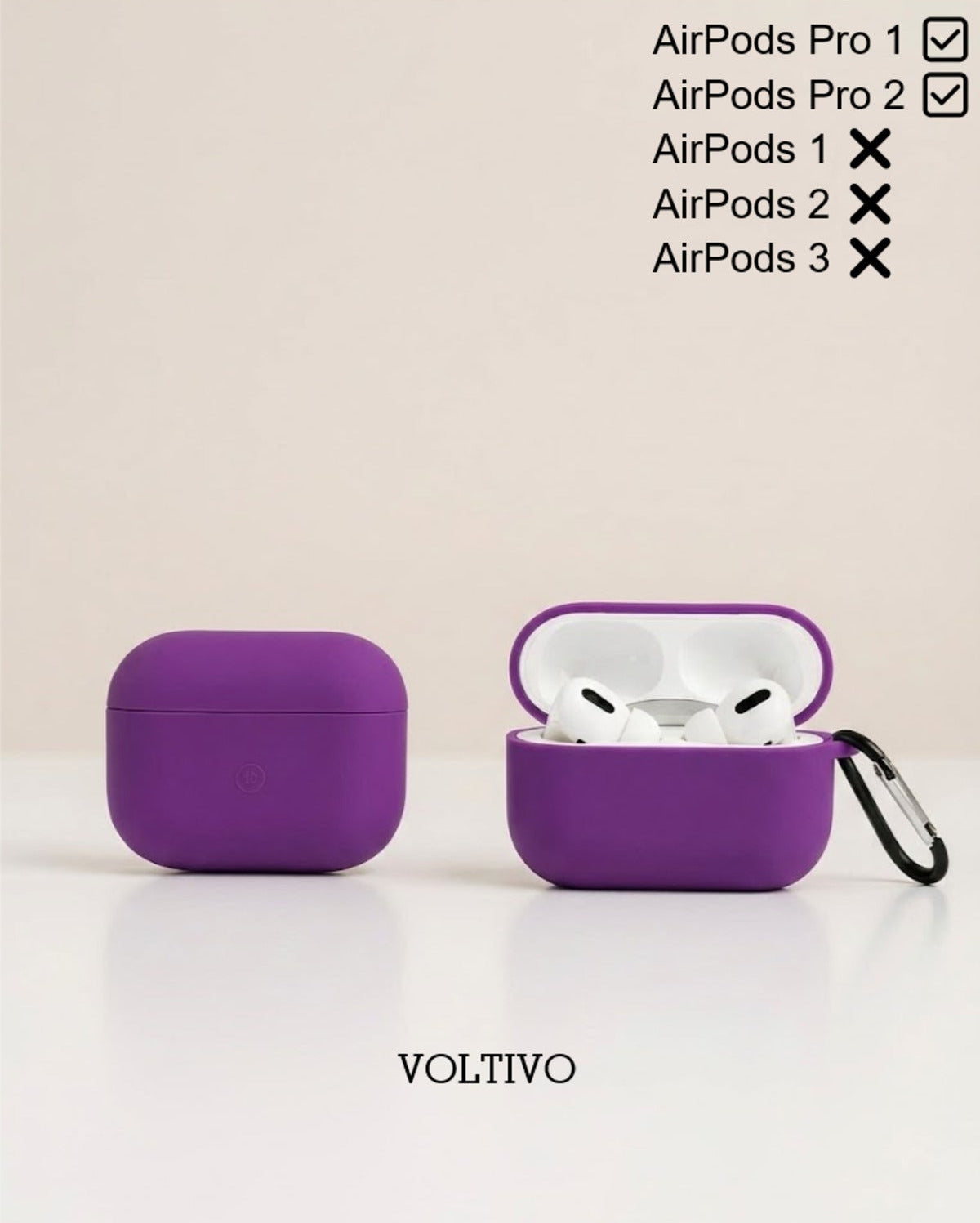 Air Pods Pro 1. Nesil Ve Pro 2. Nesil Uyumlu Renkli Kir Tutmaz Silikon Kancalı Kılıf