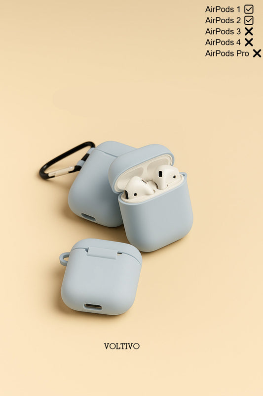 Air Pods 1. Nesil Ve 2. Nesil Uyumlu Renkli Kir Tutmaz Silikon Kancalı Kılıf