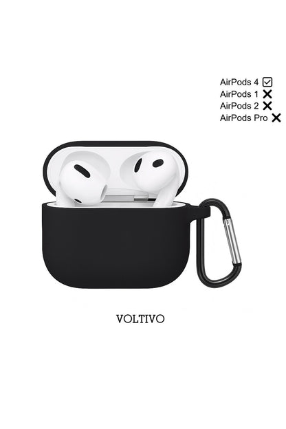 Air Pods 4. Nesil Uyumlu Renkli Kir Tutmaz Silikon Kancalı Kılıf
