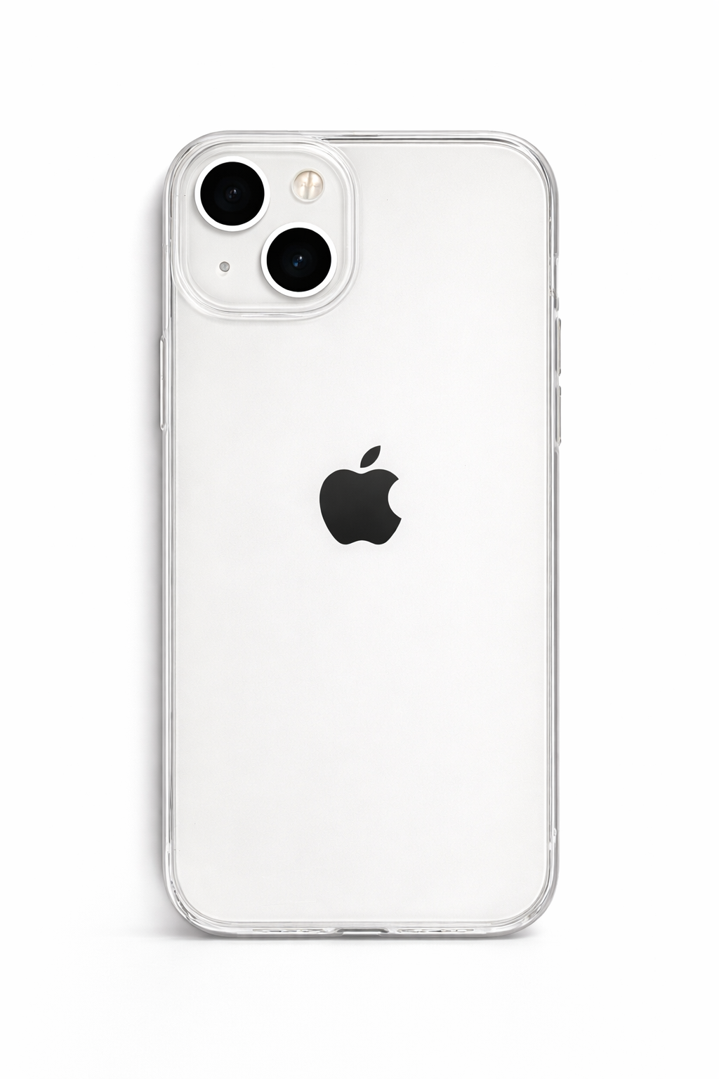 iPhone 13 / iPhone 14 Uyumlu - Sert Mika Şeffaf SARARMAZ İnce Altı Kesik Premium Kılıf