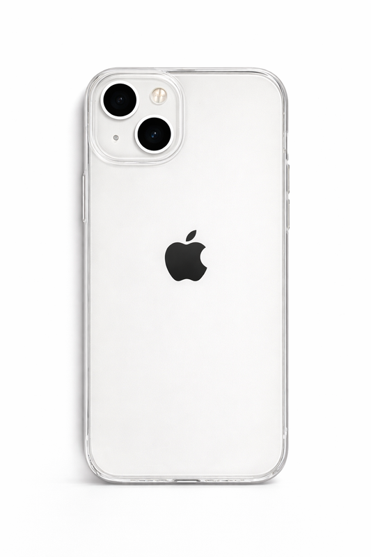 iPhone 13 / iPhone 14 Uyumlu - Sert Mika Şeffaf SARARMAZ İnce Altı Kesik Premium Kılıf