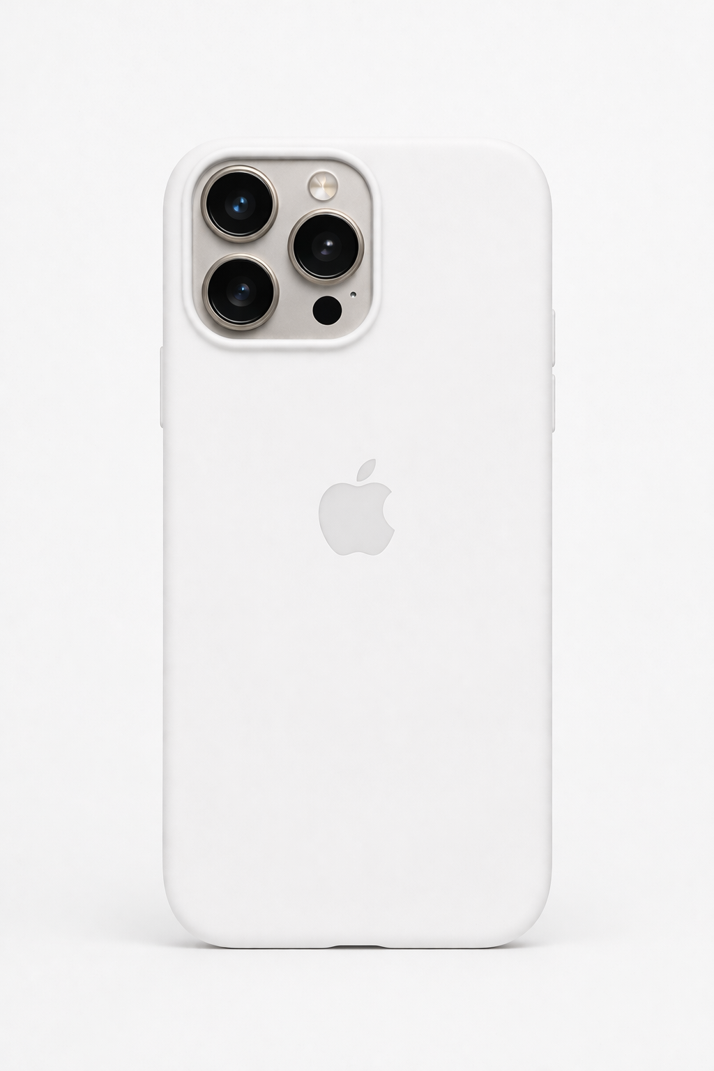 Apple iPhone Beyaz Premium Dokulu Silikon