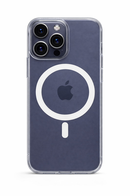 iPhone 15 Pro Max Uyumlu MagSafe Sararmaz Şeffaf Kılıf