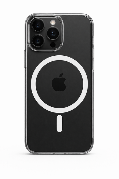 iPhone 16 Pro Max Uyumlu MagSafe Sararmaz Şeffaf Kılıf