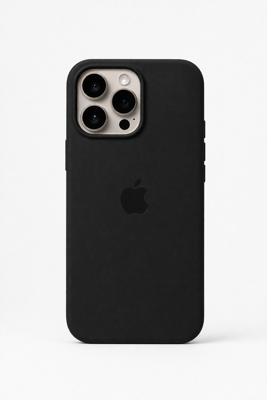 Apple iPhone Siyah Premium Dokulu Silikon