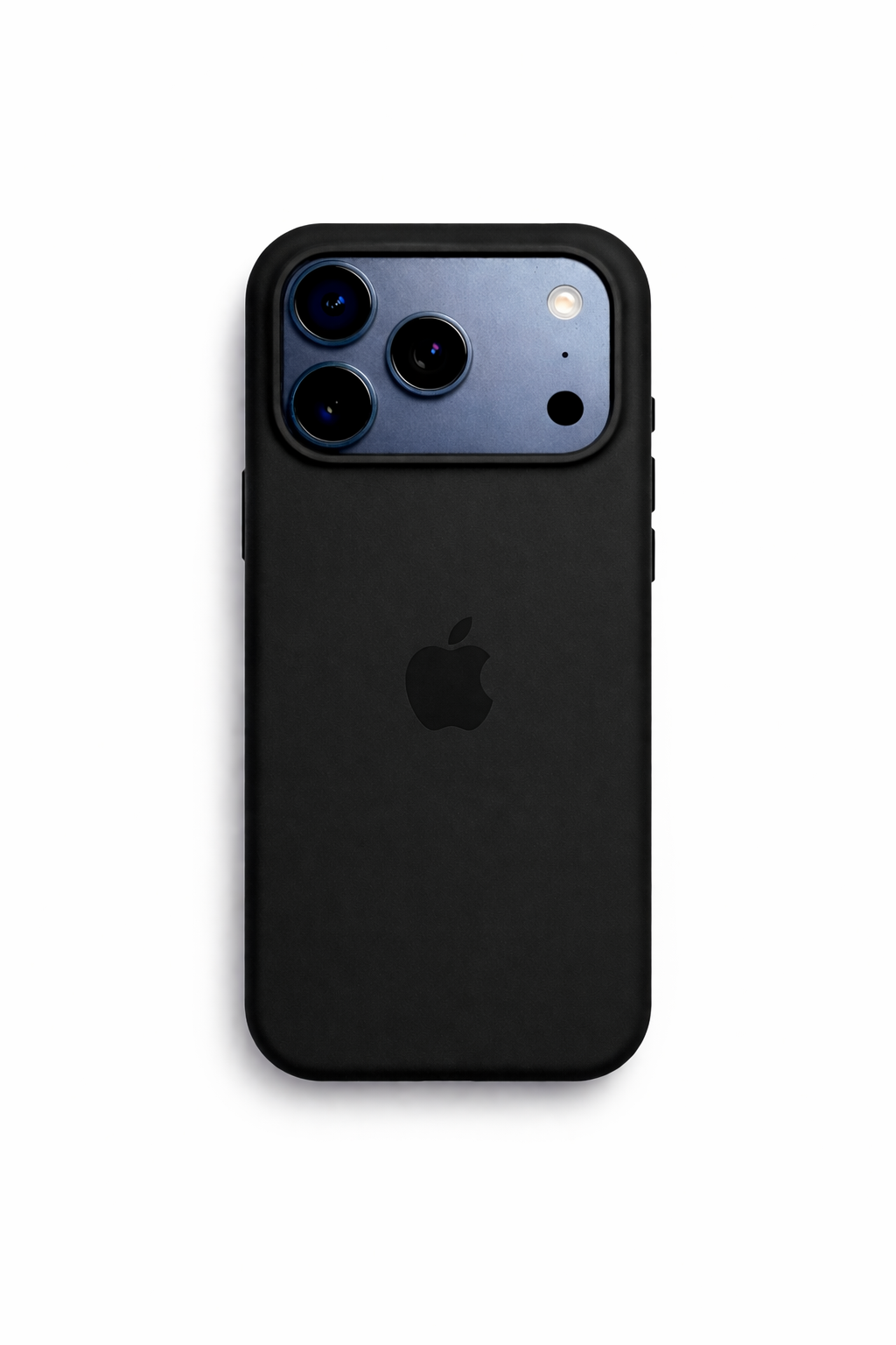 Apple iPhone Siyah Premium Dokulu Silikon