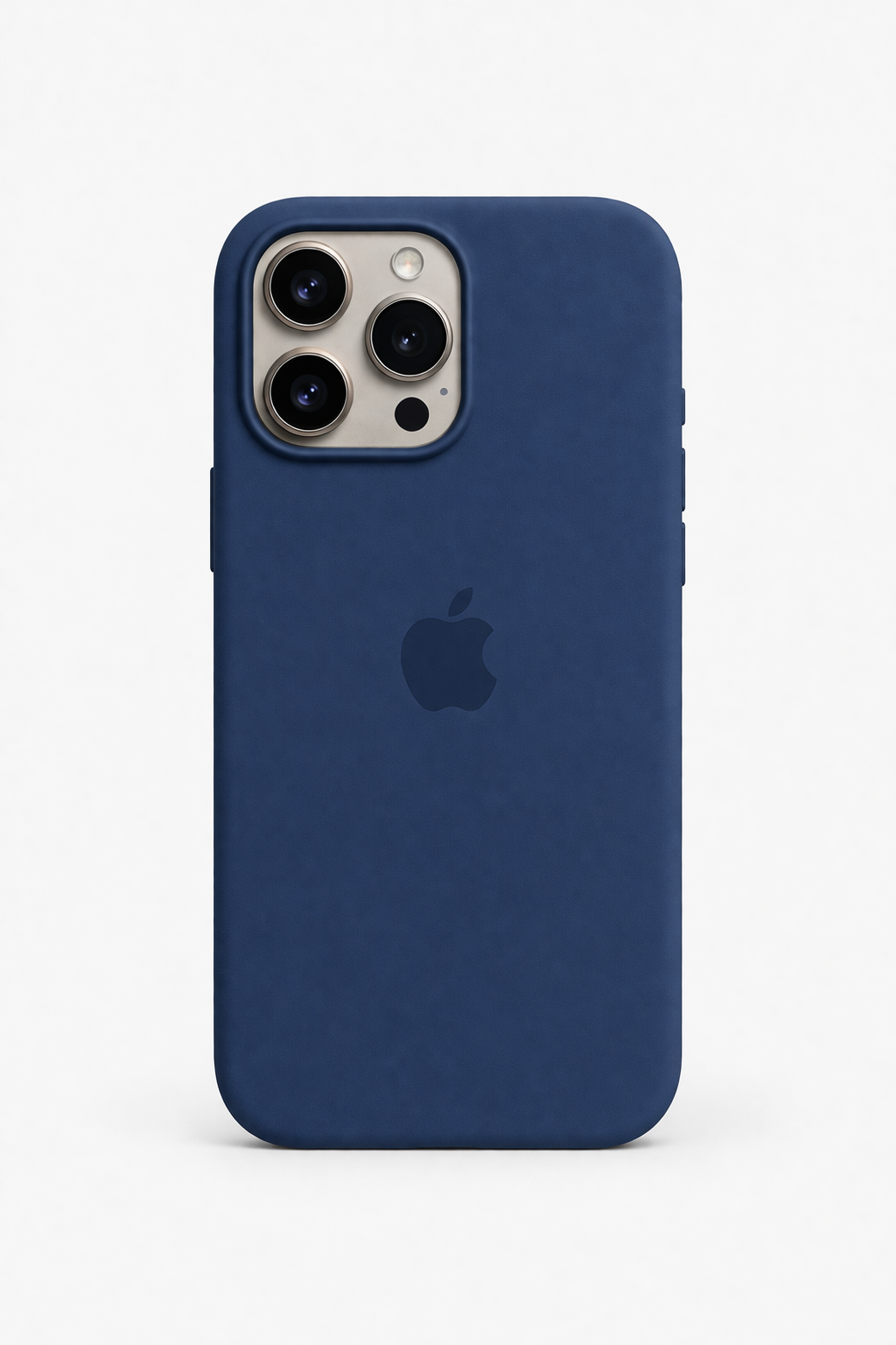 Apple iPhone Lacivert Premium Dokulu Silikon