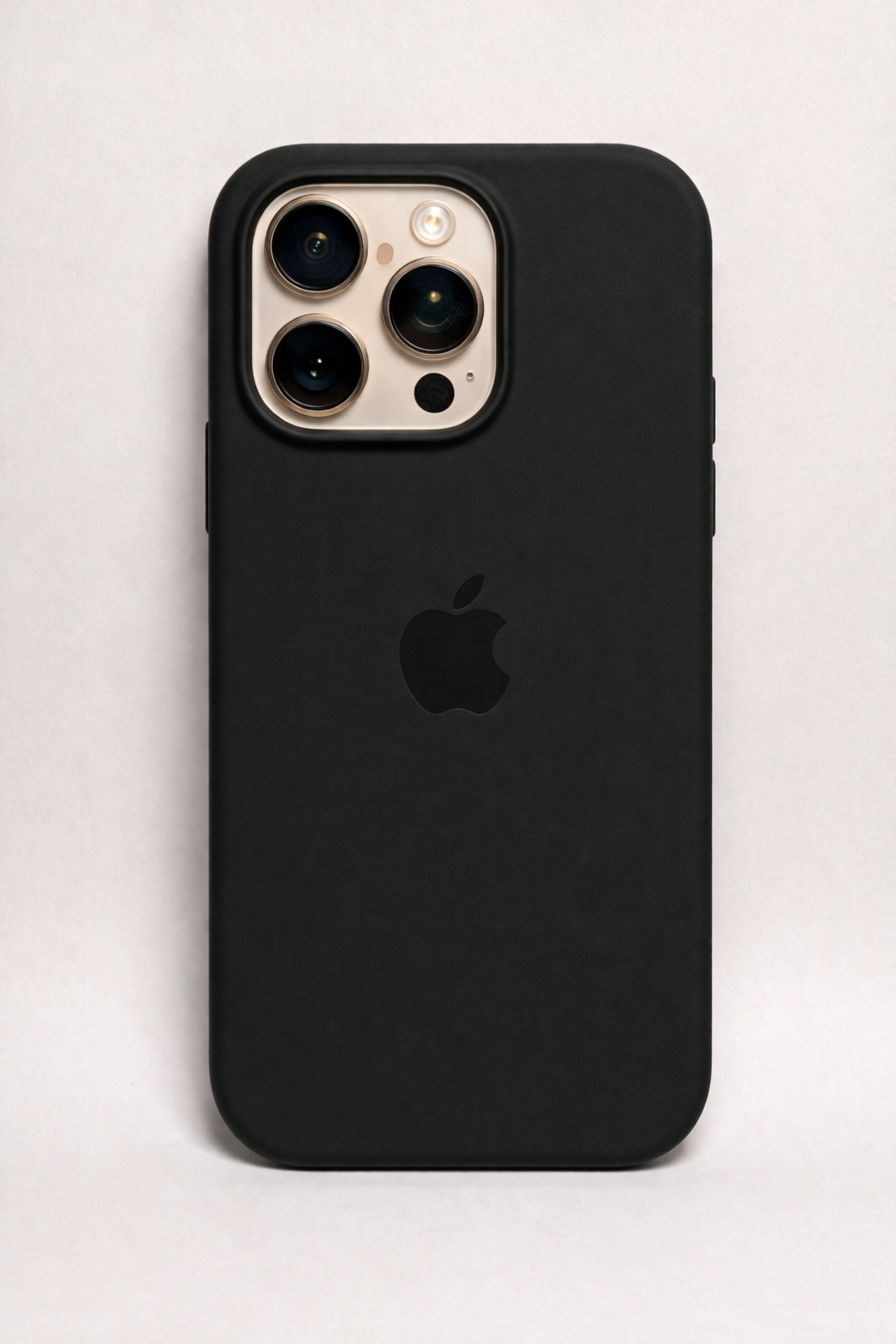 Apple iPhone Siyah Premium Dokulu Silikon