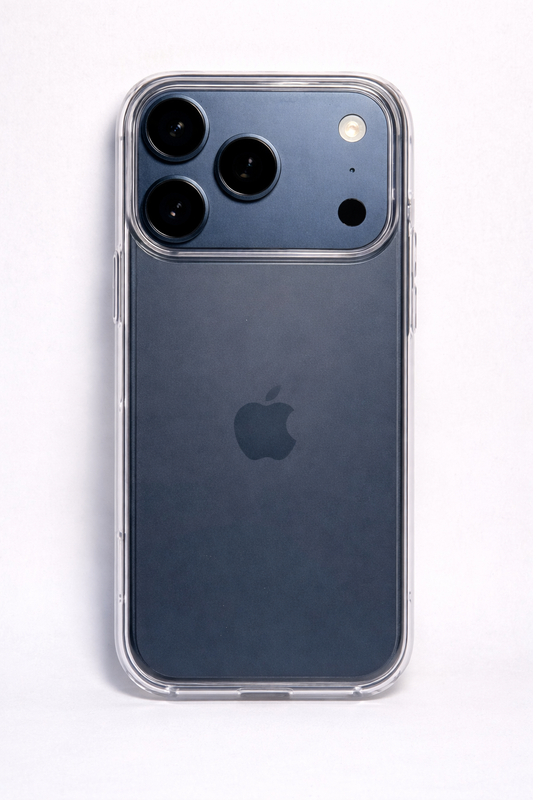 iPhone 17 Pro - Sert Mika Şeffaf SARARMAZ İnce Altı Kesik Premium Kılıf