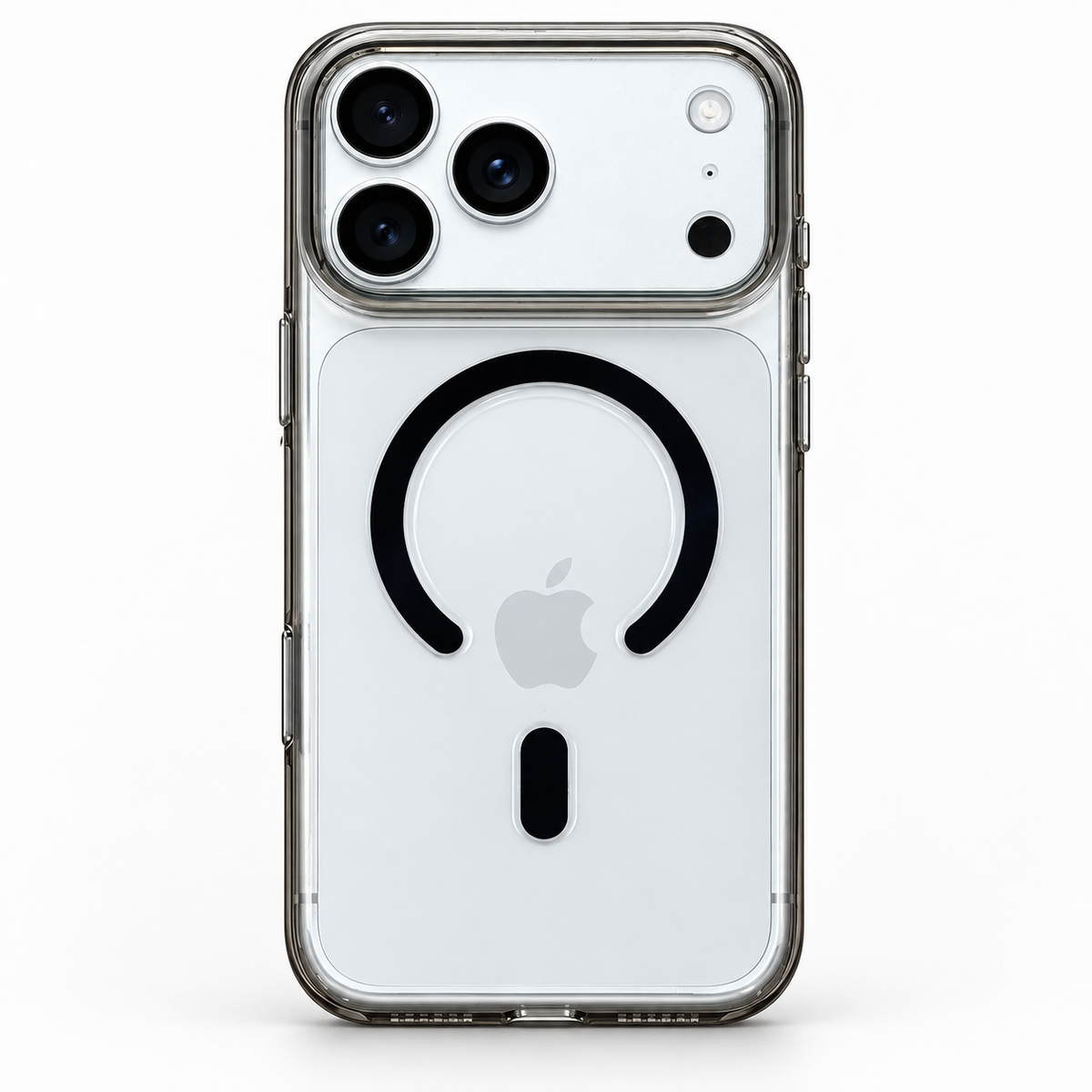 Voltivo Crystal MagSafe Kamera Korumalı Şeffaf Kılıf - Siyah