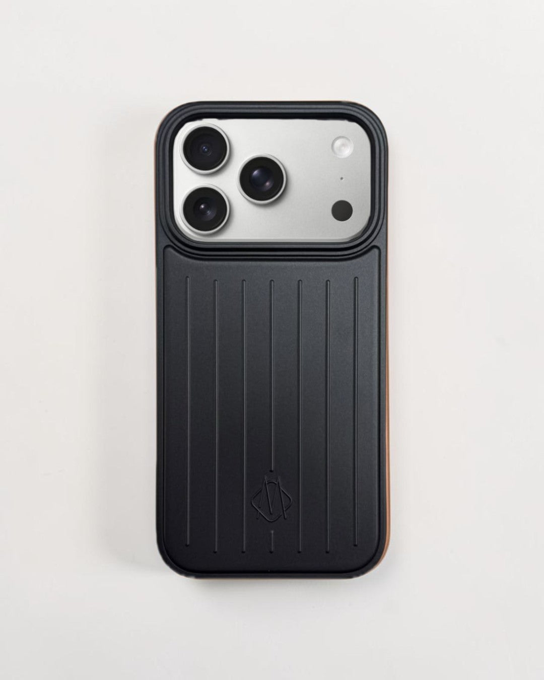 Voyage siyah valiz dokulu iPhone kılıfı